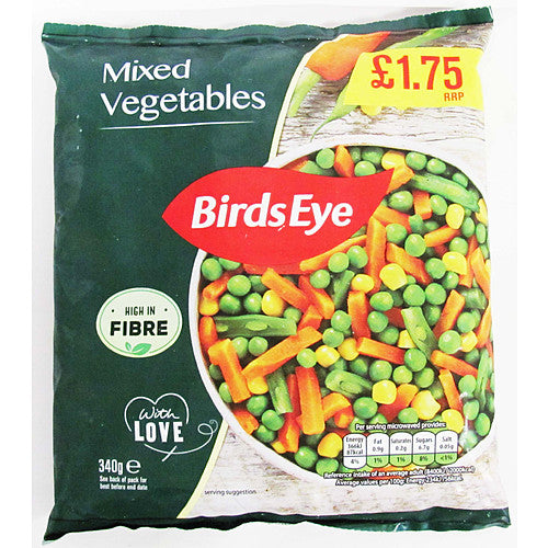 Birds Eye Mixed Vegetable PM £1.75 (340g × 16)