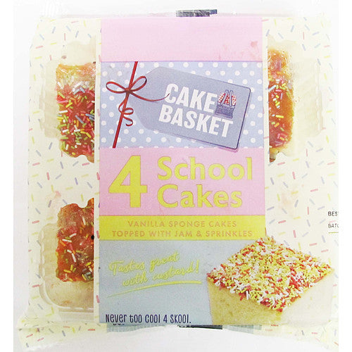 Cake Basket 4 School Cakes (250g × 12)