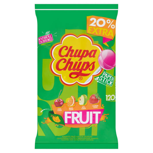 Chupa Chups 120 Fruit Lollipops (Sgl × 120 × 6)