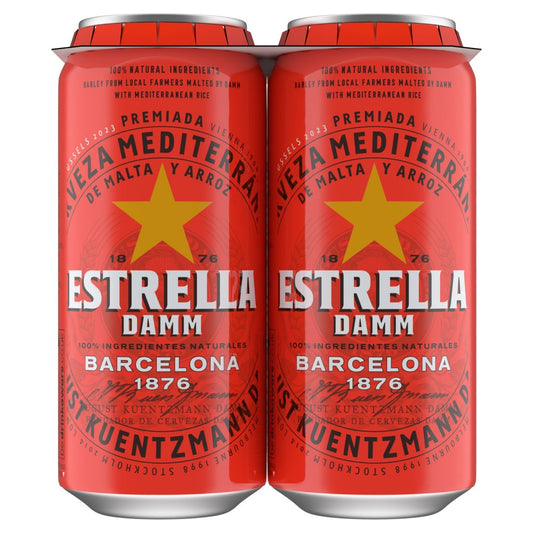 Estrella Damm Can (440ml × 6 × 1)