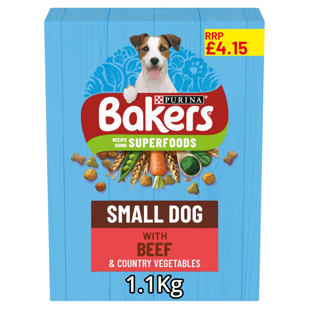 BAKERS Small Dog Beef Dry Dog Food  PMP (1.1Kg × 5 × 1)