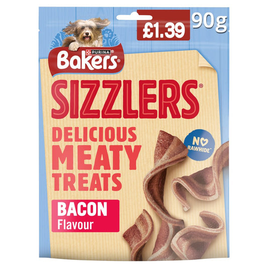 BAKERS Sizzlers Bacon Dog Treats  PMP (90g × 6 × 1)