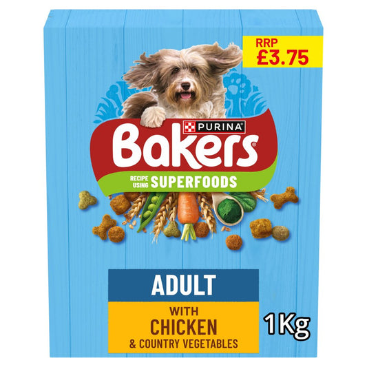 BAKERS Chicken with Vegetables Dry Dog Food  PMP (1Kg × 5 × 1)