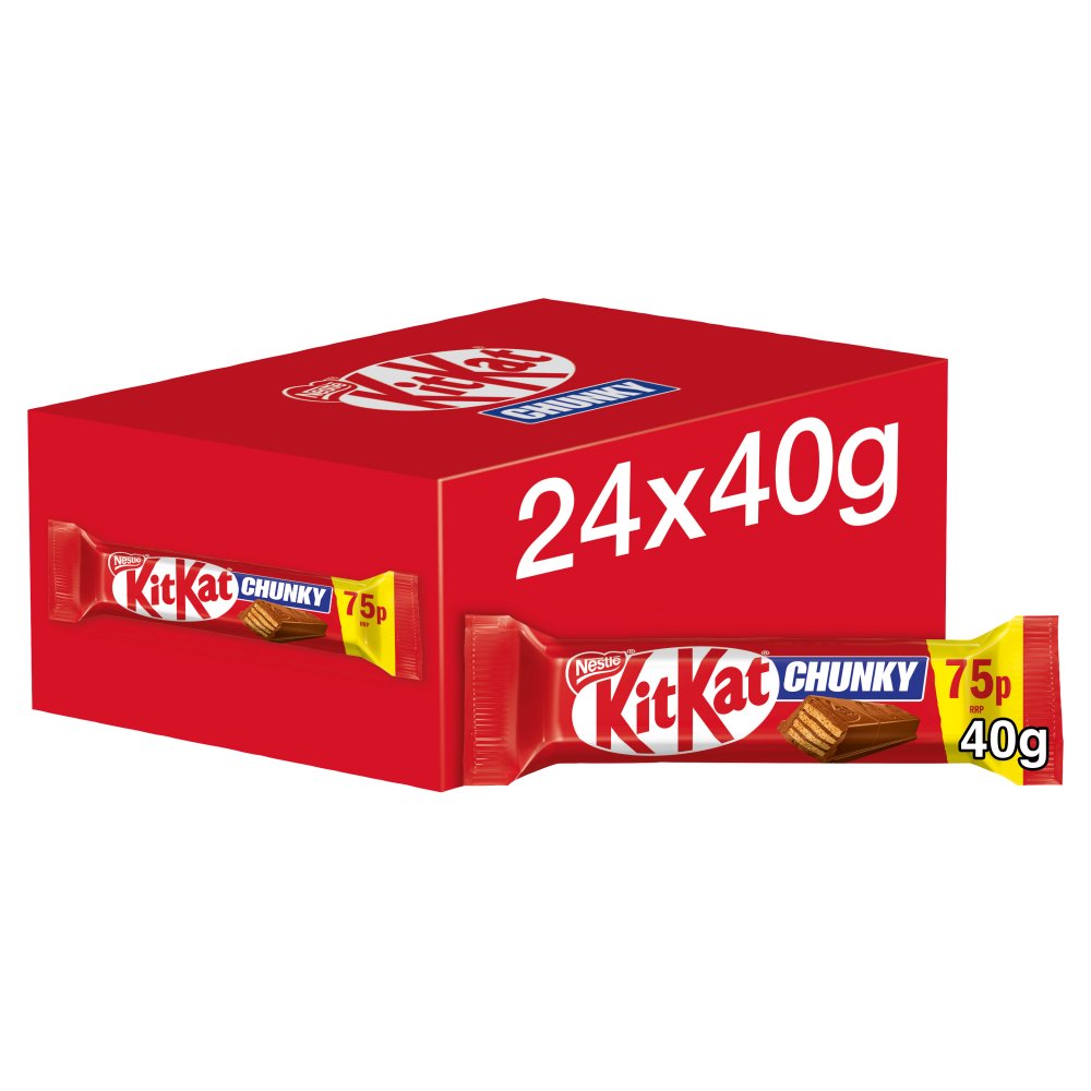 KitKat Chunky Milk Chocolate Bar  PMP 75p (Std × 24 × 1)