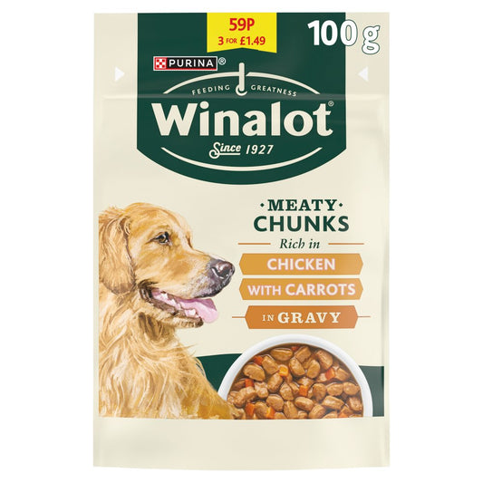 WINALOT Meaty Chunks in Jelly Chicken  PMP (100g × 20 × 1)