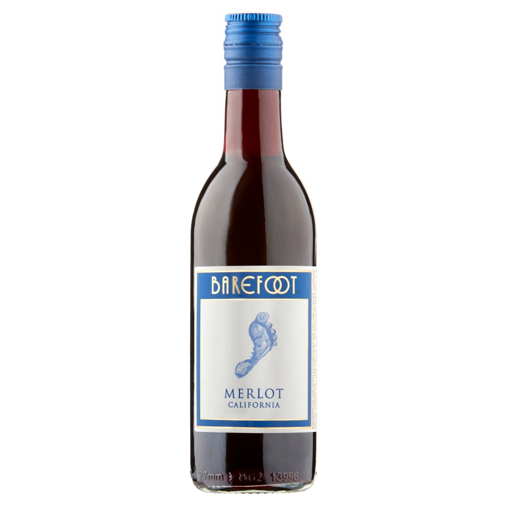 Barefoot Merlot Red Wine 187ml (187ml × 12 × 1)