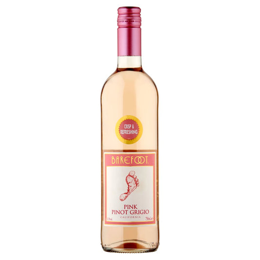 Barefoot Pink Pinot Grigio Rosé Wine 750ml (75Cl × 6)