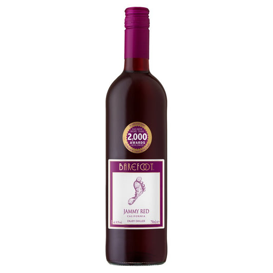 Barefoot Jammy Red Wine 750ml (75Cl × 6)