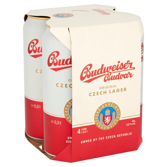 Budweiser Budvar Original Czech Lager  (500ml × 6 × 1)