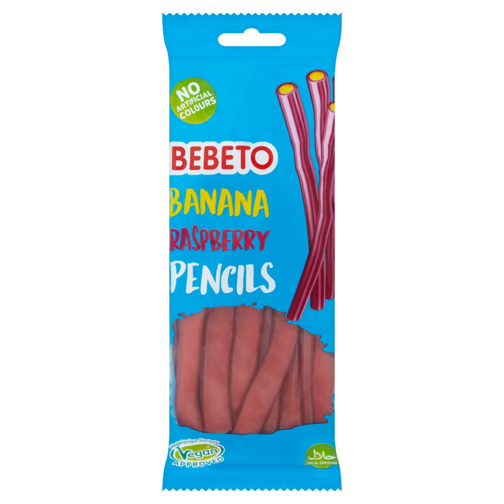 Bebeto Banana Raspberry Pencils (160g × 12 × 4)