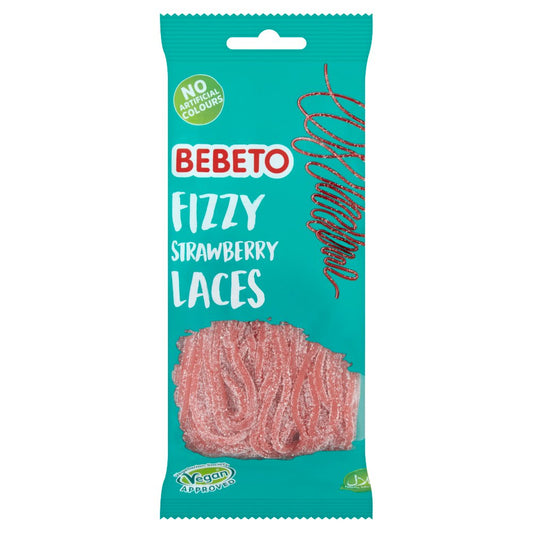 Bebeto Fizzy Strawberry Laces (1160g × 12 × 1)