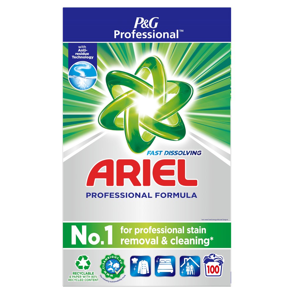 Ariel Professional Washing Powder Regular 100 washes, 6kg (100Wash × 1)