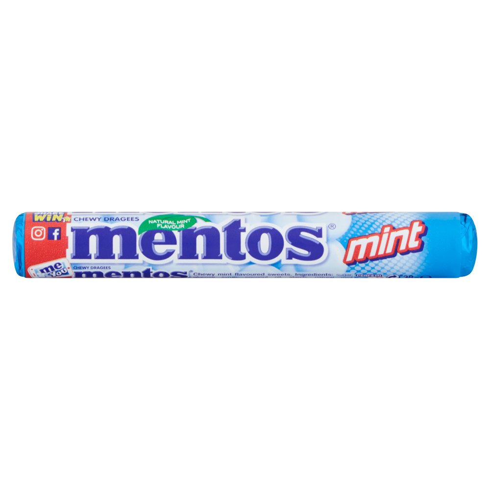 Mentos Mint Chewy Dragees (Sgl × 40 × 8)