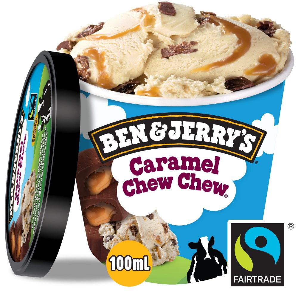 Ben & Jerry's Caramel Chew Chew Ice Cream (100ml × 12)