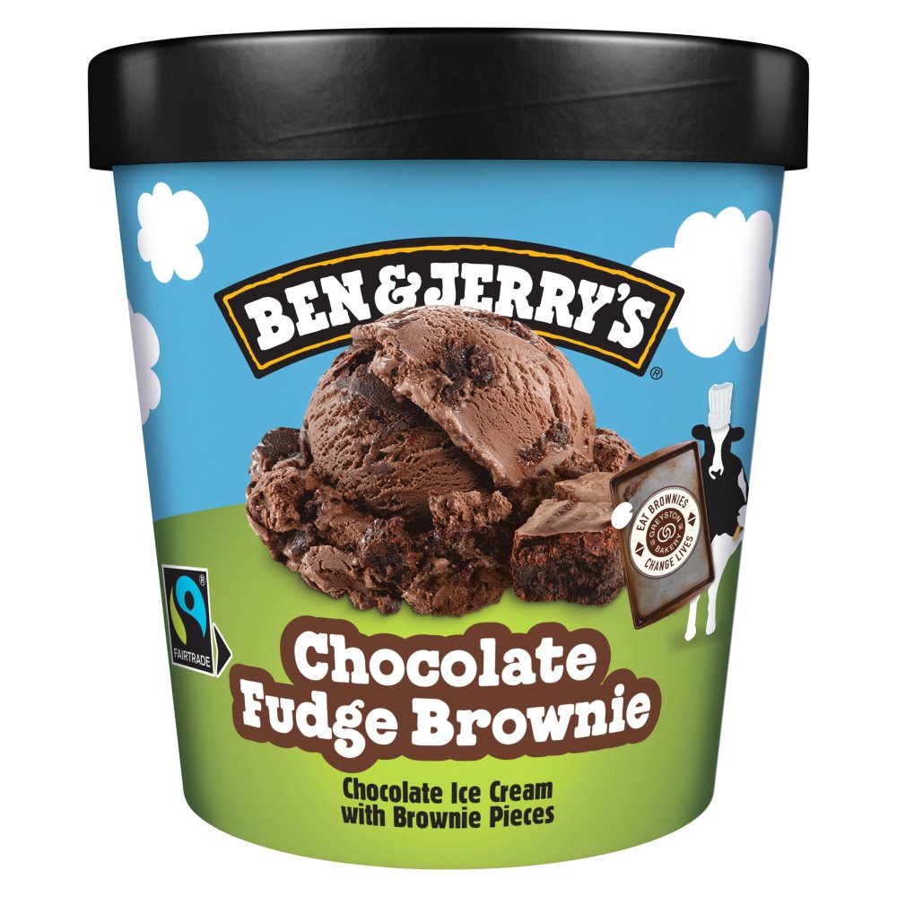 Ben & Jerry's Ice Cream Chocolate Fudge Brownie (465ml × 8)