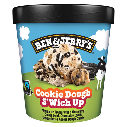 Ben & Jerry's Ice Cream Cookie Dough S'wich Up (465ml × 8)