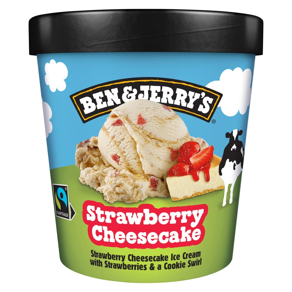 Ben & Jerry's Ice Cream Strawberry Cheesecake (465ml × 8)