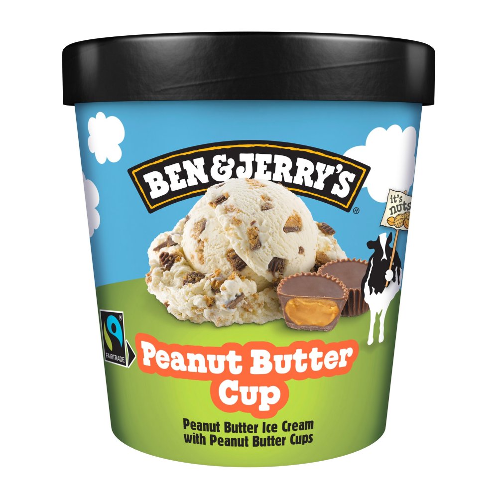 Ben & Jerry's Ice Cream Peanut Butter Cup (465ml × 8)