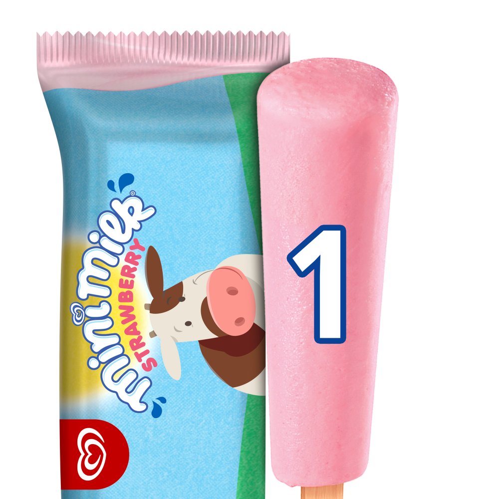 Wall's Mini Milk Strawberry Ice Cream (35ml × 44 × 1)