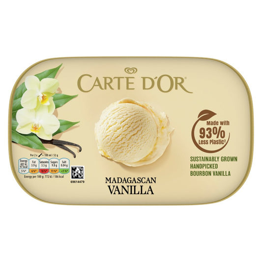 Carte D'or Ice Cream Dessert Madagascan Vanilla (900ml × 6)