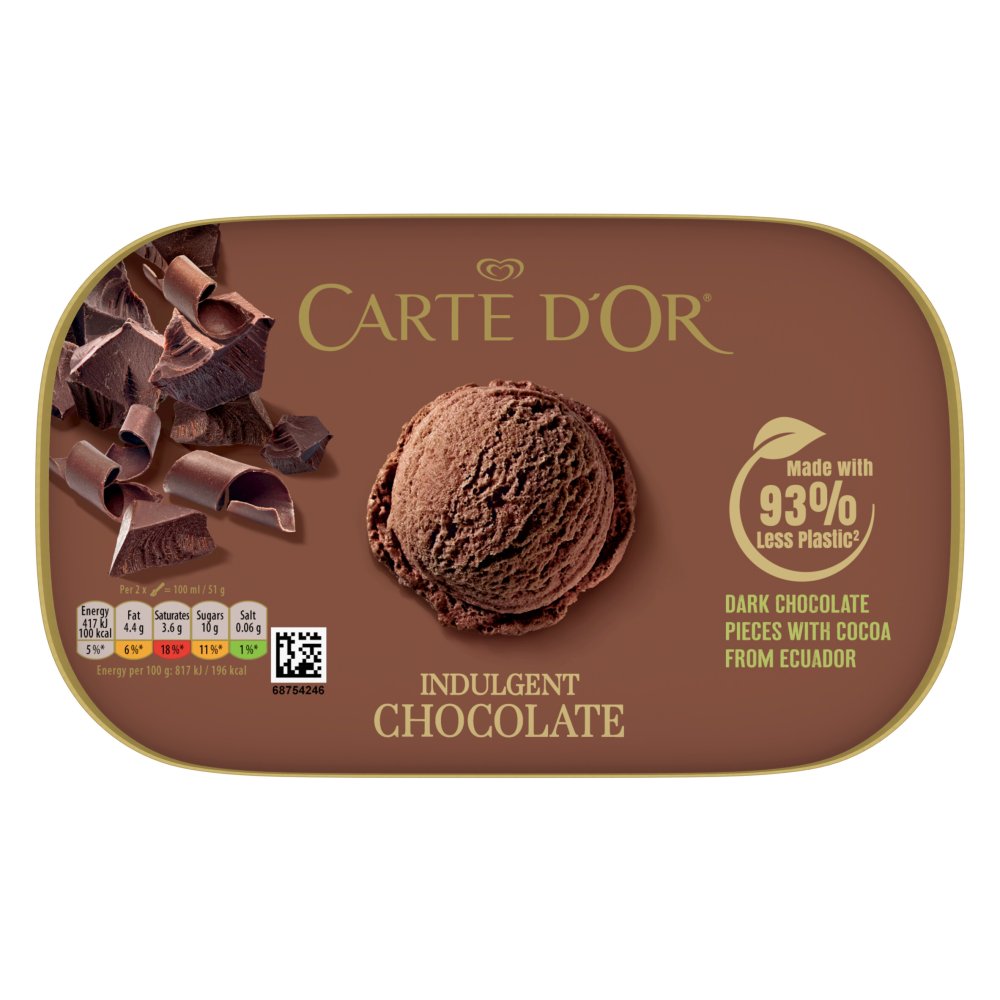 Carte D'or Ice Cream Dessert Indulgent Chocolate (900ml × 6)