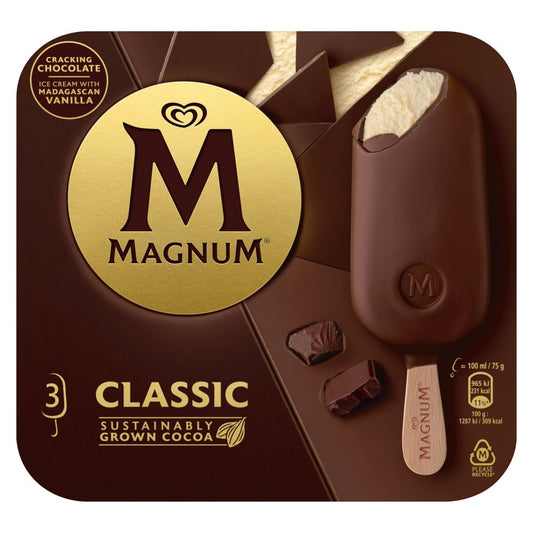 Magnum Ice Cream Sticks Classic (3pk × 10)