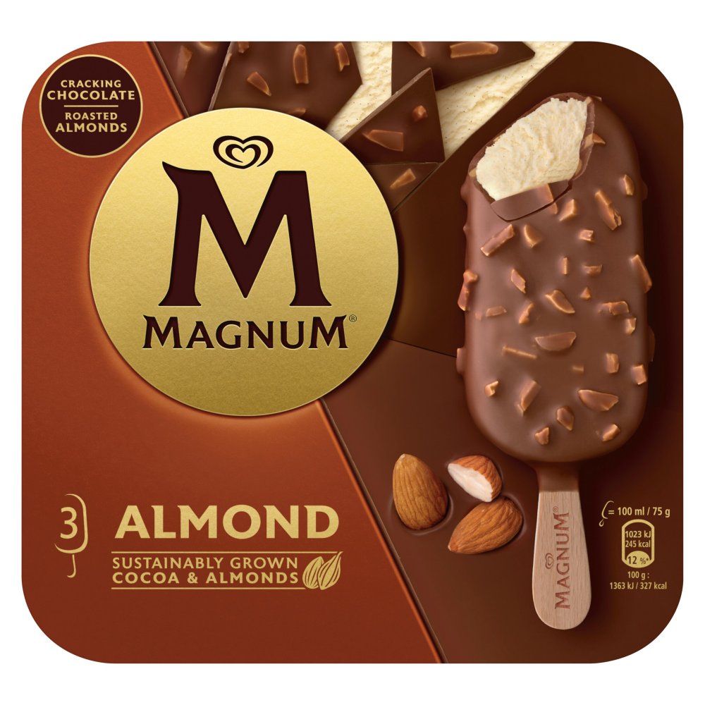 Magnum Ice Cream Sticks Almond (3pk × 10)