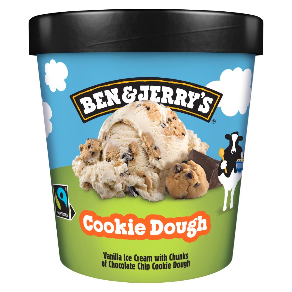 Ben & Jerry's Ice Cream Tub Cookie Dough (465ml × 8)