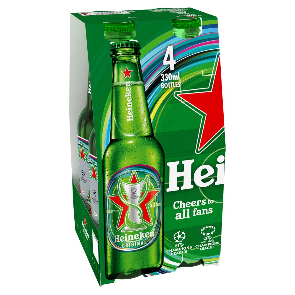 Heineken Premium Lager Beer Bottle (330ml × 6 × 1)