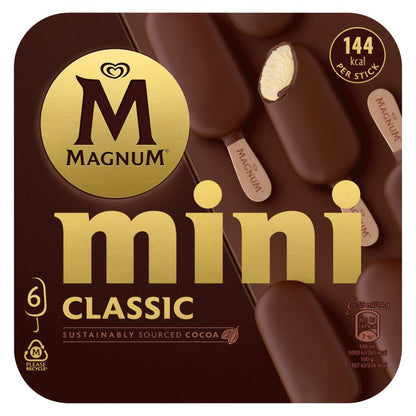 Magnum Mini Ice Cream Sticks Classic (6pk × 6)