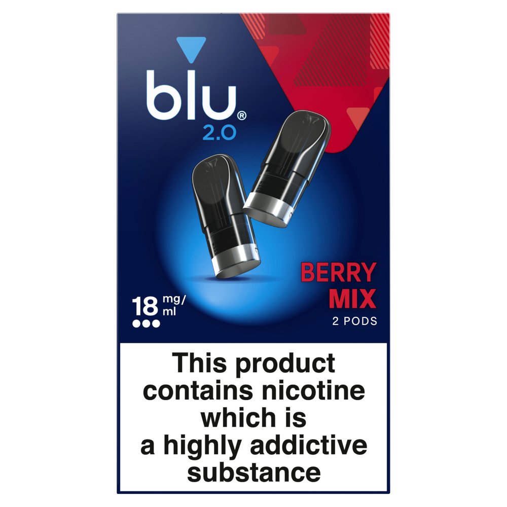 blu 2.0 Berry Mix Vape Pods (18Mg × 5 × 1)