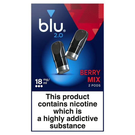 blu 2.0 Berry Mix Vape Pods (18Mg × 5 × 1)