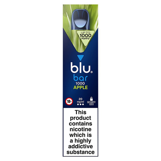 blu bar 1000 Apple Disposable Vape (2ml × 10 × 1)