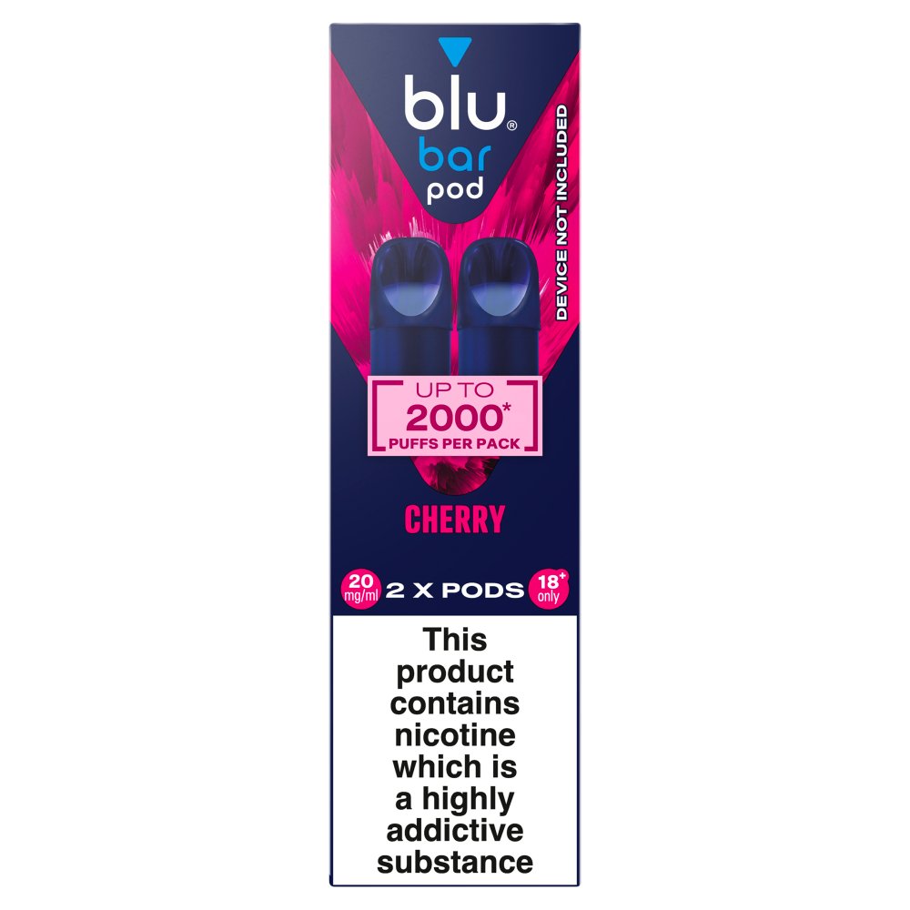 blu bar pod Cherry Vape Pods (4ml × 10 × 1)