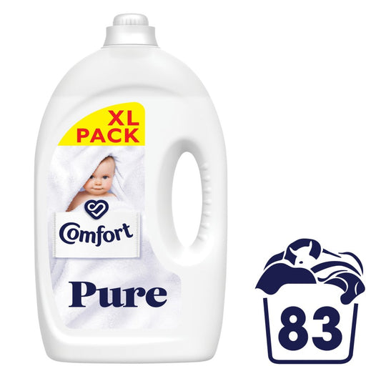 Comfort Sensitive Fabric Conditioner Pure 83 washes  (2.5Ltr × 4)