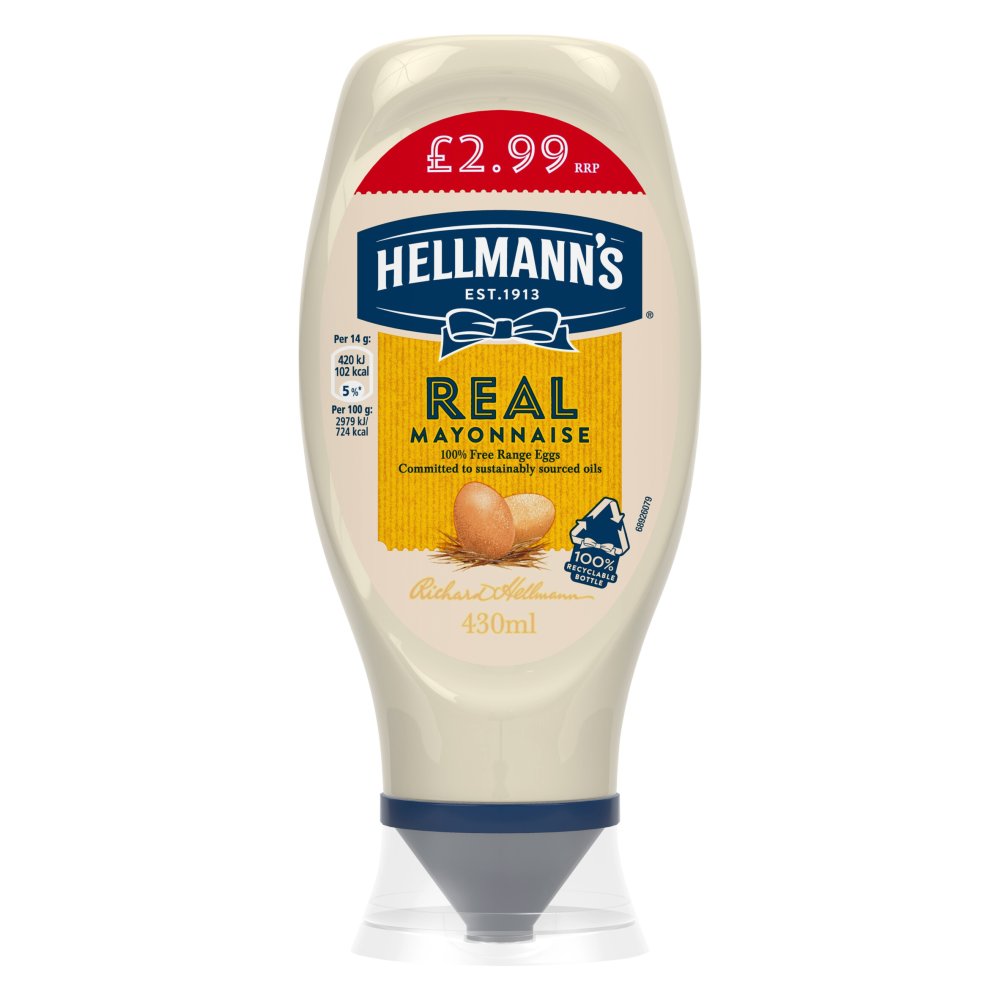 Hellmann's Squeezy Mayonnaise Real (430ml × 8 × 1)