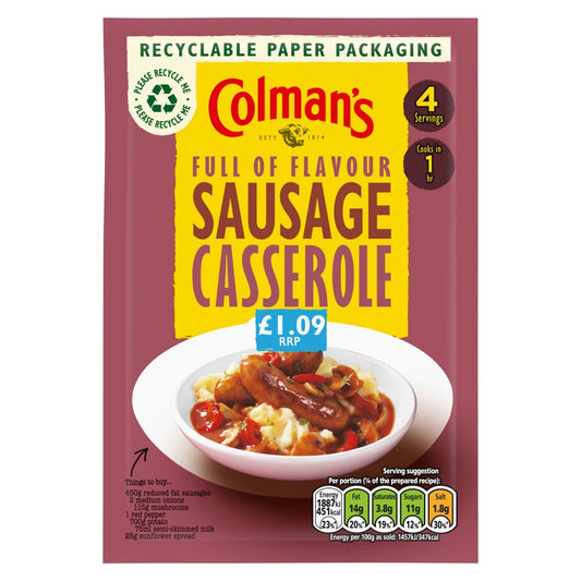 Colman's Recipe Mix Sausage Casserole (39g × 10 × 1)