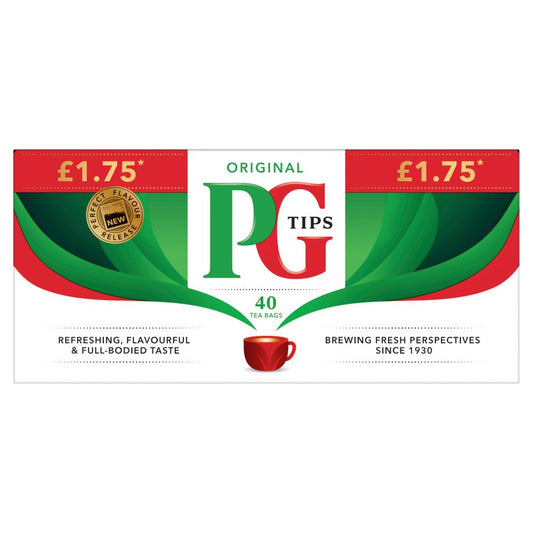 PG Tips 40 Original Tea Bags 116g (40s × 6 × 1)