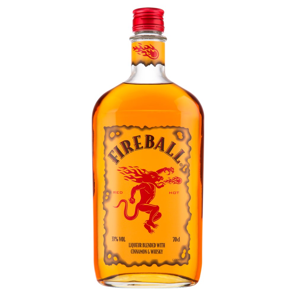 Fireball Cinnamon Whiskey 70cl (70Cl × 6)