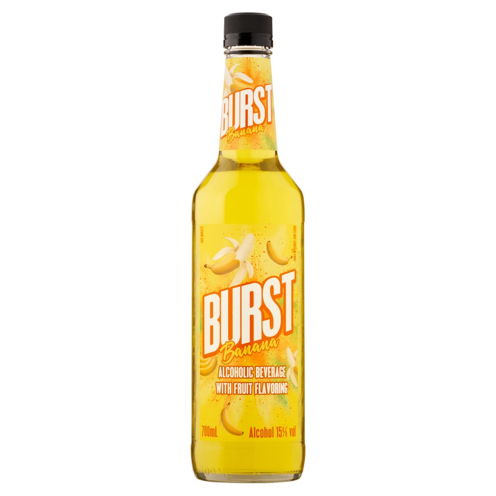 Burst Banana Alcoholic Beverage with Fruit Flavoring 700ml (70Cl × 6)