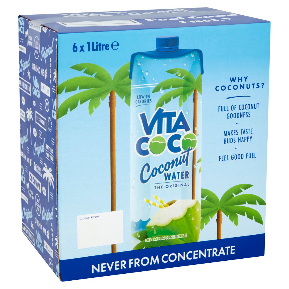 Vita Coco The Original Coconut Water  (1Ltr × 6 × 1)