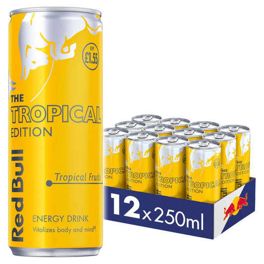 Red Bull Energy Drink Tropical Edition Tropical Fruits 2 PM 1.55 (250ml × 12 × 1)