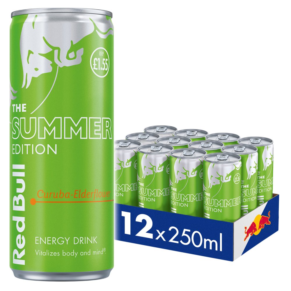 Red Bull Energy Drink Summer Edition Curuba-Elderflower 2 PM 1.55 (250ml × 12 × 1)