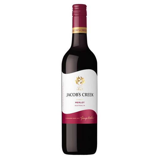 Jacob's Creek Merlot Red Wine 75cl (75Cl x 6)