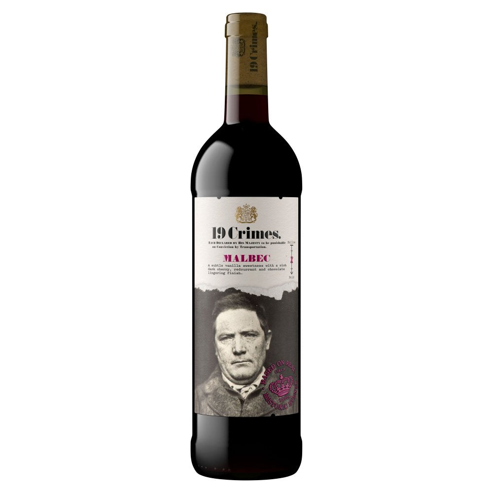 19 Crimes Malbec 750ml (75Cl × 6)