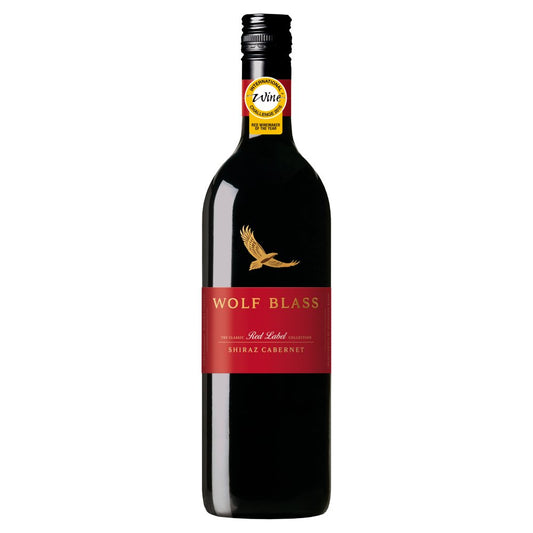 Wolf Blass The Classic Red Label Collection Shiraz Cabernet 750ml (75Cl x 6)
