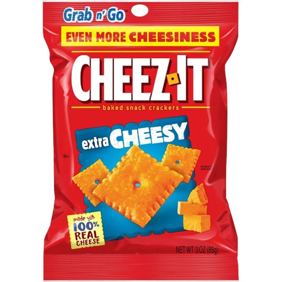 CHEEZ-IT CRACKERS EXTRA CHEESY