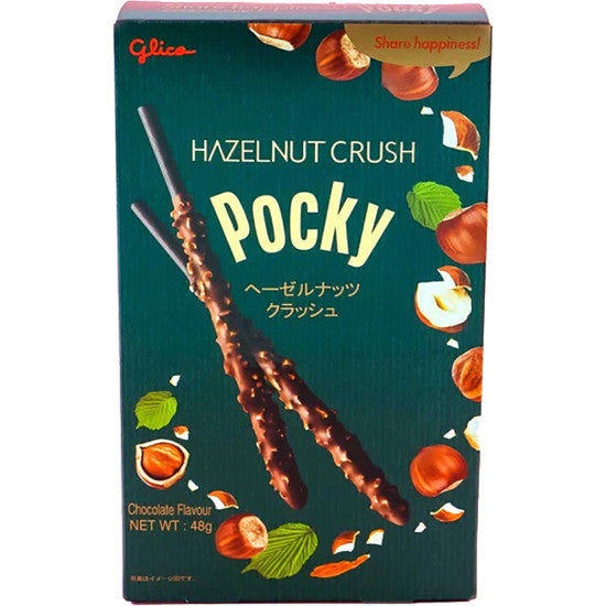 GLICO POCKY CHOCOLATES HAZELNUT CRUSH VANILLA